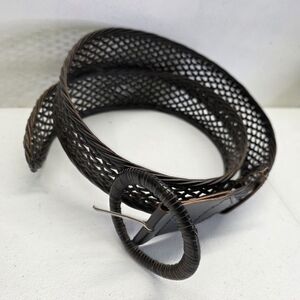 Braided Bonded Leather Belt